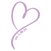 XO Heart Bat Mitzvah Logo Design