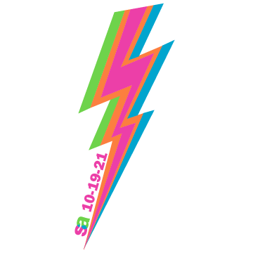 Lightning Bolt Bat Mitzvah Logo