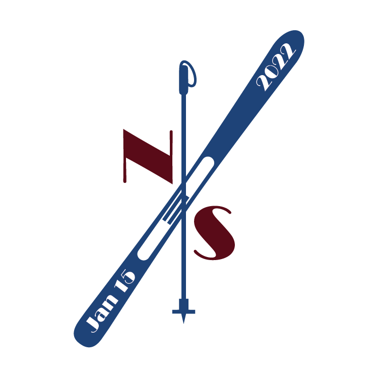 Downhill - Skiing Bar and Bat Mitzvah Logo Design