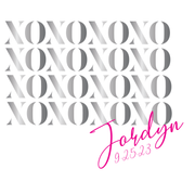 Love Ya - xoxo Bat Mitzvah Logo Design
