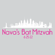 I Love New York - Skyline Bar and Bat Mitzvah Logo Design