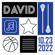 Sports Icon Bar Mitzvah Logo | Bat Mitzvah Logo