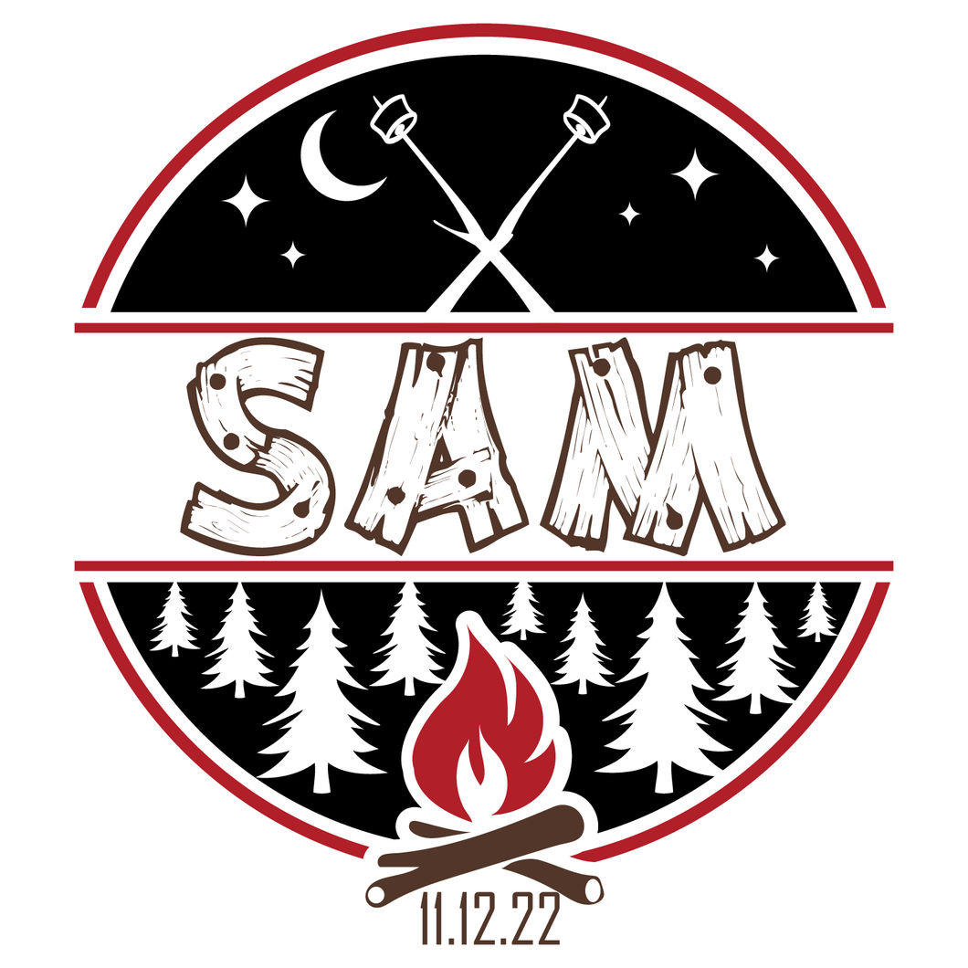 Camp Fire - Summer Camp Mitzvah Logo Design