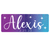 Falling Sparkles Bat Mitzvah Logo Design