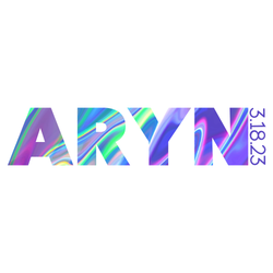 Fun With Iridescent Bat Mitzvah Logo Design