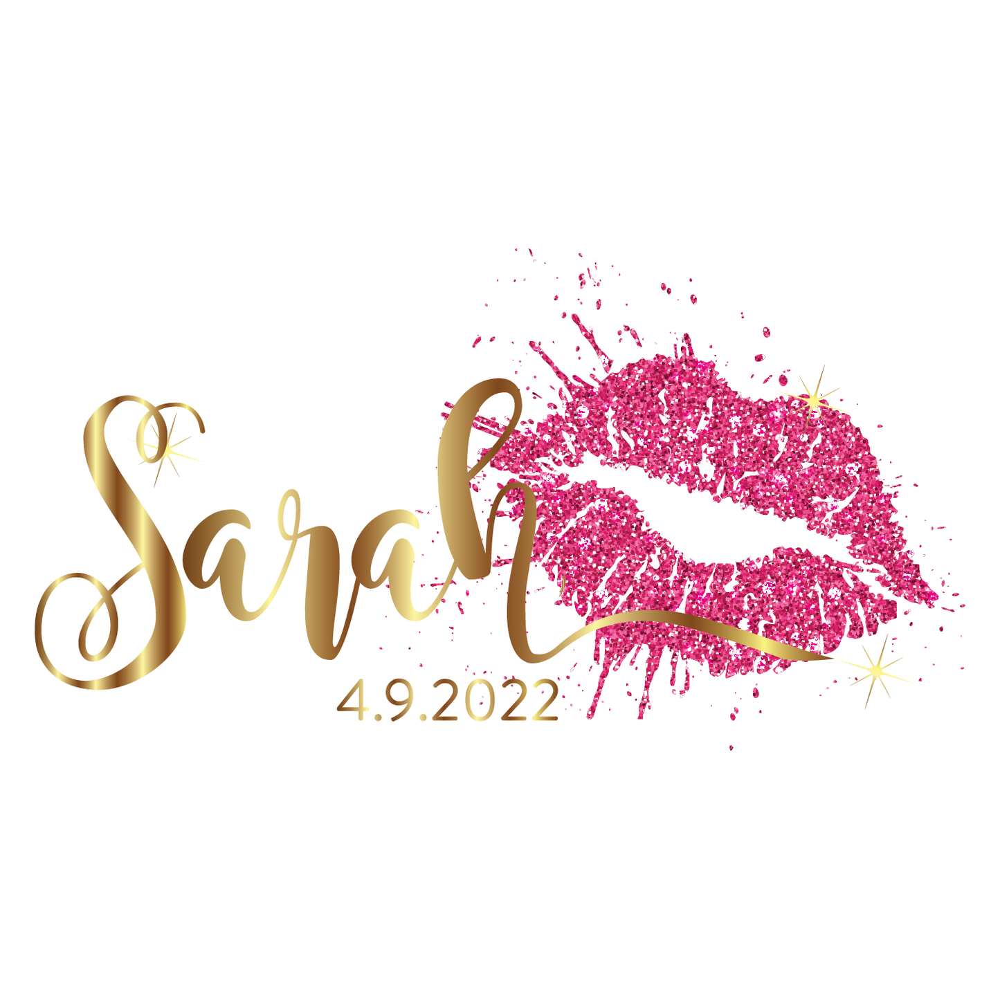 Kiss - Lips Bat Mitzvah Logo