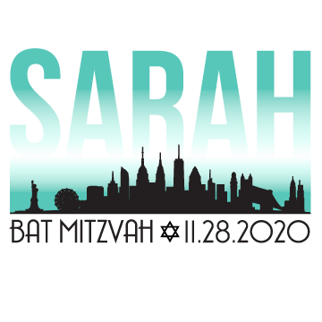 New York Skyline Bat Mitzvah Logo