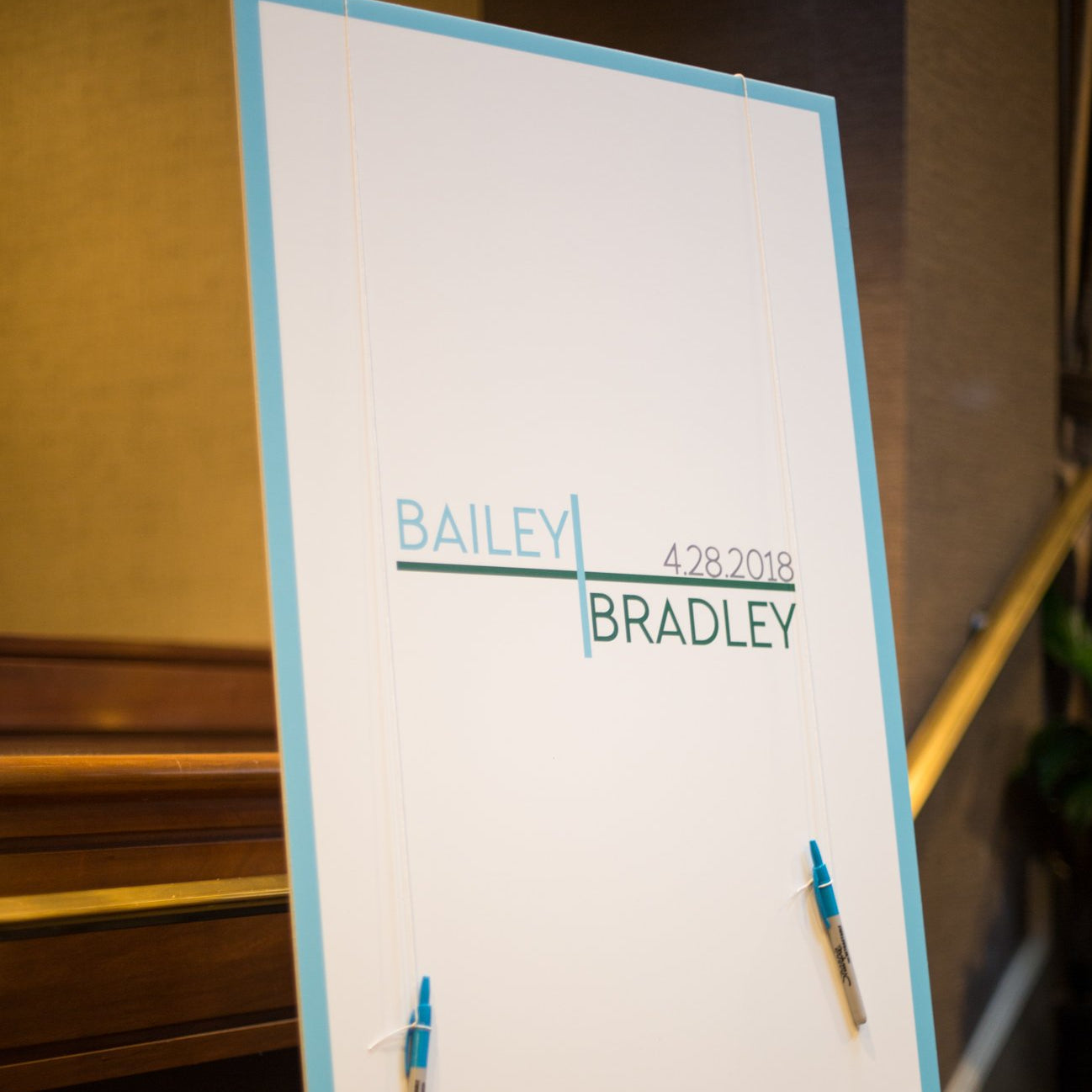Bar and Bat Mitzvah Sign in Board