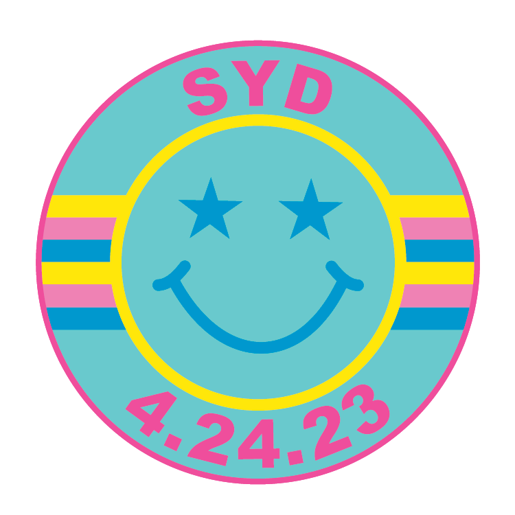 Smiley Bat Mitzvah Logo Design