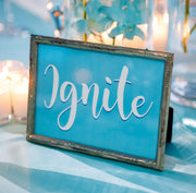 Custom Bar and Bat Mitzvah Table Number