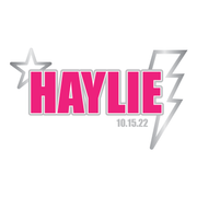 Wish Upon a Star - Lightning Bolt Bar and Bat Mitzvah Logo Design